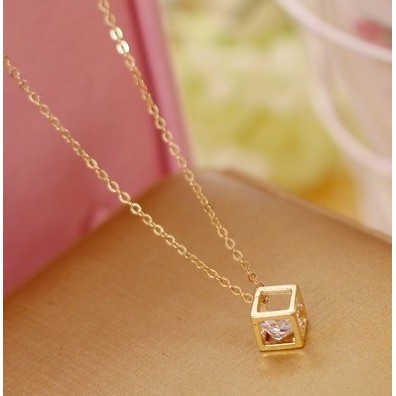 Dây chuyền đính đá DC03 100% titan nguyên chất không gỉ nhiều mẫu tuỳ chọn thời trang thanh lịch 2021 cho nữ