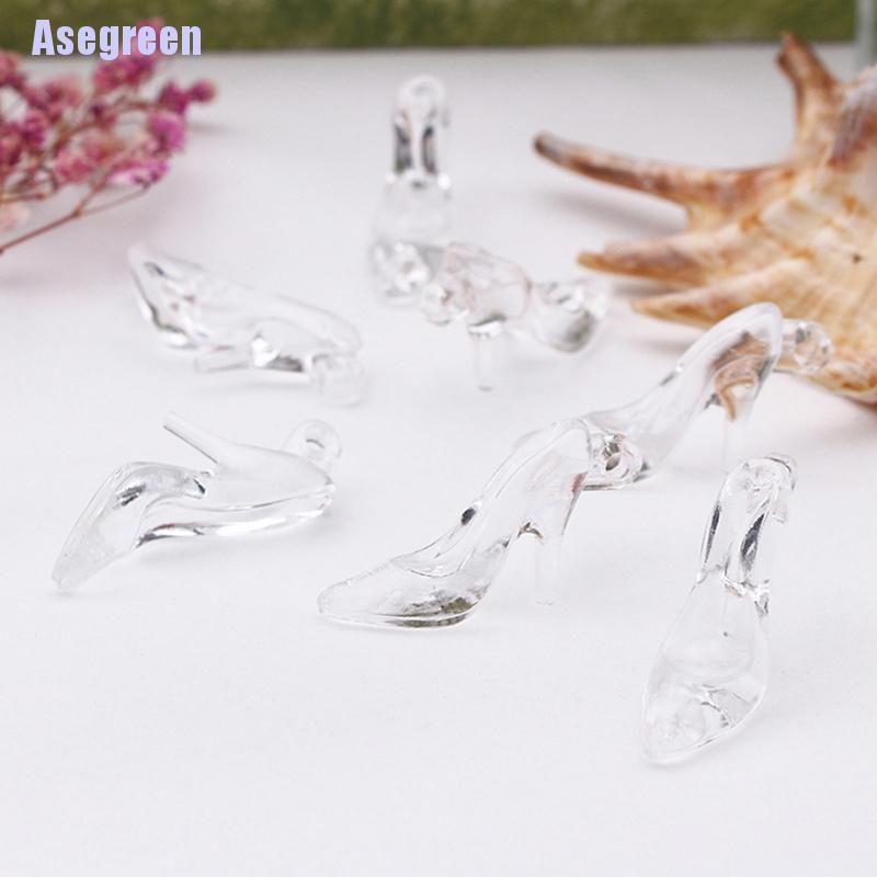 Set 24 Giày Cao Gót Trong Suốt Cho Nhà Búp Bê