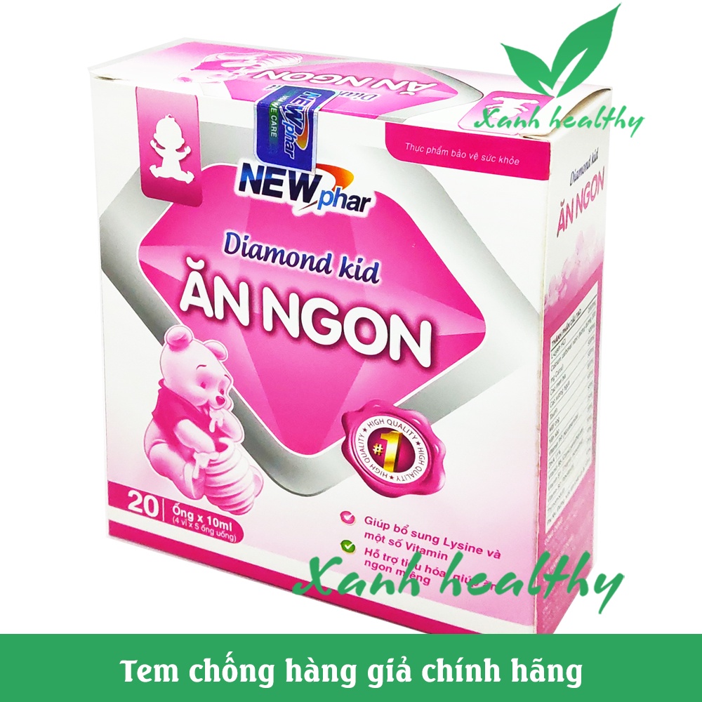 Siro giúp bé ăn ngon, giảm biếng ăn hiệu quả - Ăn Ngon Diamond kid - bổ sung DHA, kẽm, taurin, vitamin, yến sào