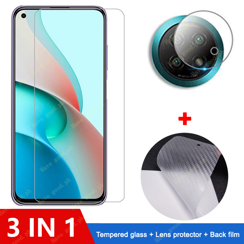 Ốp Điện Thoại Kính Cường Lực 3 Trong 1 Cho Xiaomi Redmi Note 9T Note 9T 9s 9 Pro Max