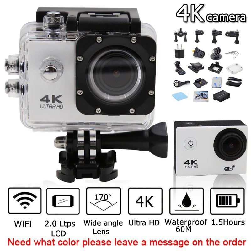 Camera Hành Trình Phượt Chống Nước 4K Ultra HD Wifi Kết Nối Điện Thoại