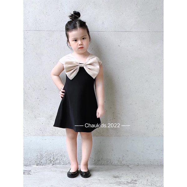 Xả Set váy đầm hoặc bộ thiết kế nơ điệu đà bé gái