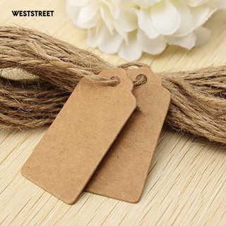 Bộ 100 thẻ giấy kèm dây đay dùng trang trí đa năng