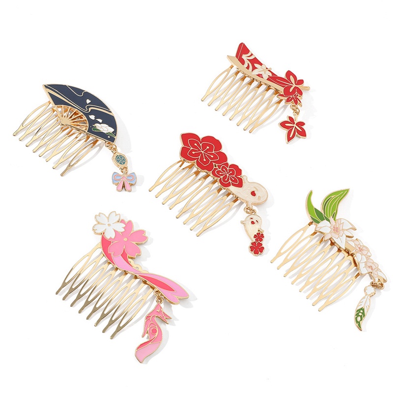 Kẹp Tóc Hoa Dùng Hóa Trang Nhân Vật Trong Game Genshin Va Chạm Aether Lumine