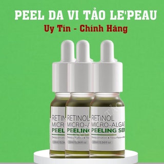 Combo 3 serum peel da vi tảo sinh học retanal le'peau tăng serum dưỡng B5