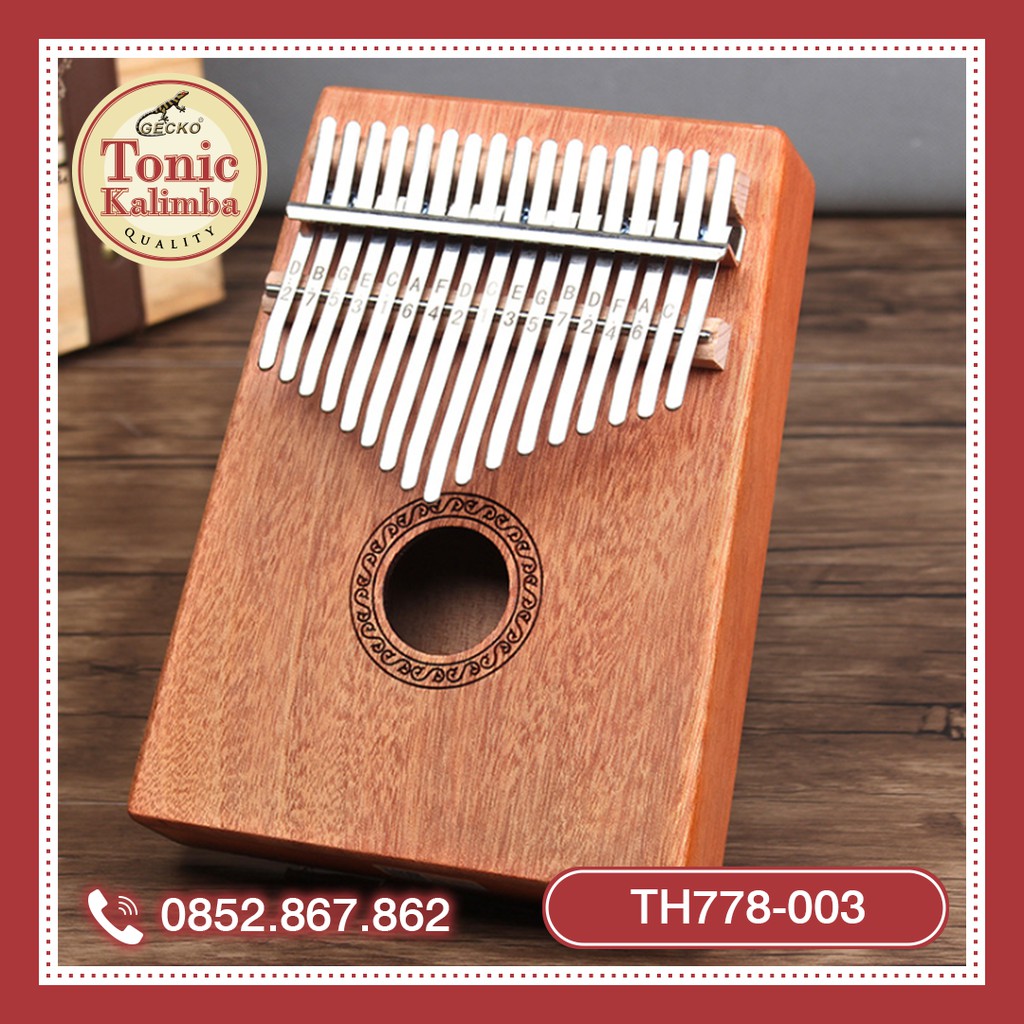 [CÓ SẴN] Đàn kalimba 17 phím TH778-003- Đầy đủ phụ kiện