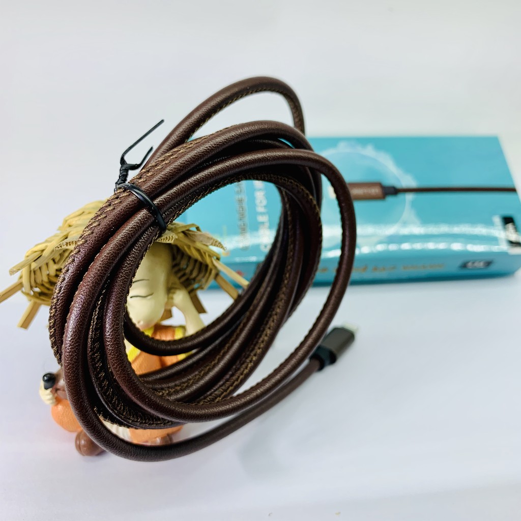 Dây cáp sạc cho điện thoại aiphôn bọc Da LD link, Bảo hành 15 THÁNG 1 ĐỔI 1