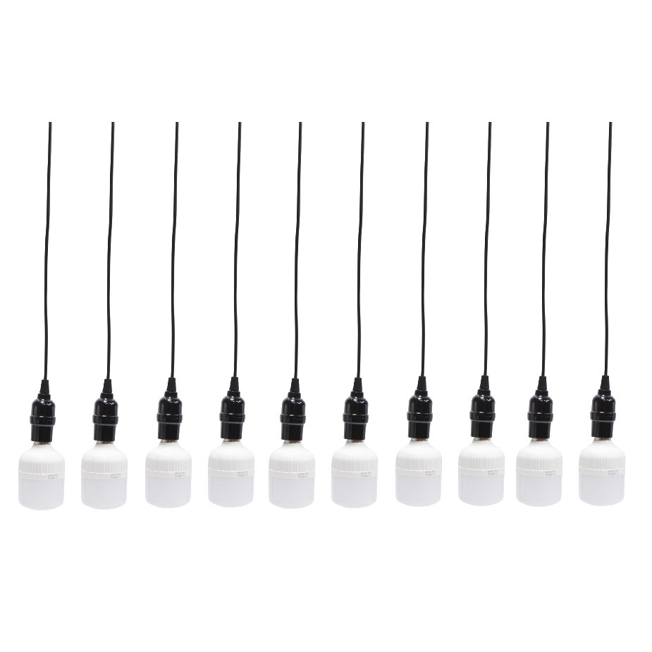 Bộ 10 dây đèn thả cổ điển Vintage bóng đèn led búp trụ 25w