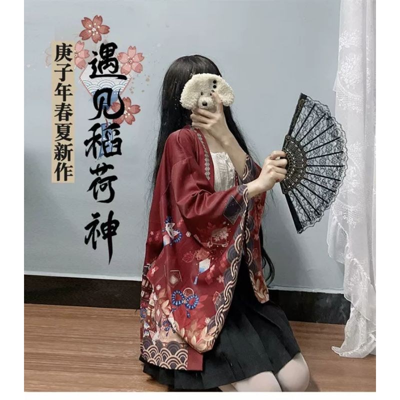 Haori cáo Nhật Bản(SẴN ĐỎ,) | BigBuy360 - bigbuy360.vn