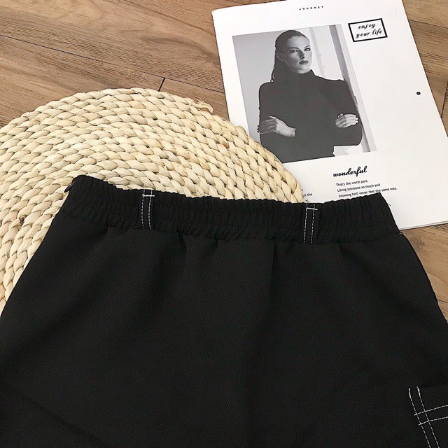 Chân váy Hyon Skirt hack chân siêu dài - dáng váy suông dễ mix sau lưng phối chun co giãn kèm ảnh thật | BigBuy360 - bigbuy360.vn