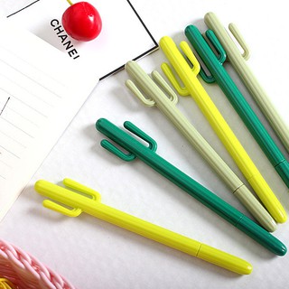 Combo 10 Bút Gel Nước Hình Cây Xương Rồng Dễ Thương Bút Xương Rồng Viết Trơn Tay Đều Mực Nét Chuẩn!