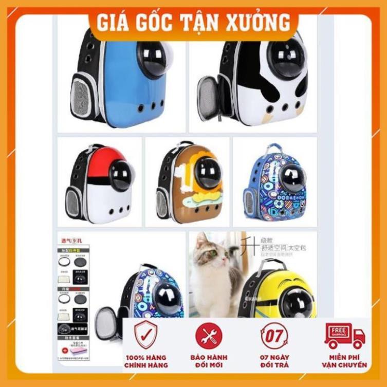 Balo cho thú cưng, Balo phi hành gia, balo cho chó mèo loại lớn có cửa phụ