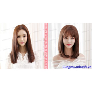 Tóc Bộ Lửng Cúp Tơ Nhật + Giả Da Đầu - TG43