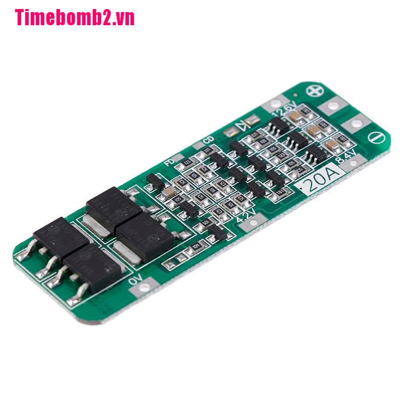 ### Phụ Kiện Bảo Vệ Pin Li-ion 18650 3S 20A PCB BMS 12.6V Sự Bảo Vệ