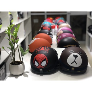 mũ bảo hiểm 1/2 hình cute