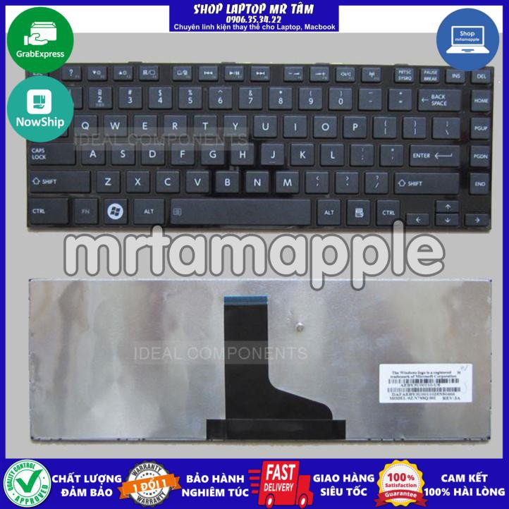 (KEYBOARD) BÀN PHÍM LAPTOP TOSHIBA L840 (CÓ KHUNG) dùng cho Satellite L800 L805 L830 L840 L845 C800 C840 C845 M600 M640