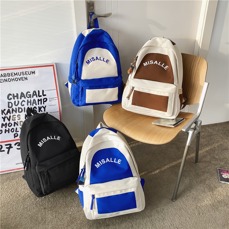 Balo Prettyzys sức chứa lớn 15.6 inch phong cách Hàn Quốc thời trang 2022 đi học cho nam và nữ