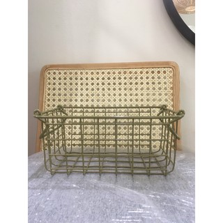 giỏ sắt có quai đựng đồ tiện dụng
