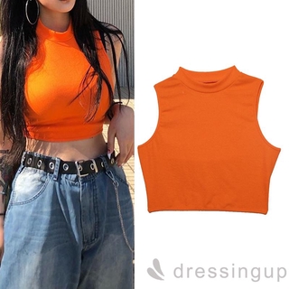 Áo Croptop Sát Nách Màu Trơn Thiết Kế Quyến Rũ Cho Nữ