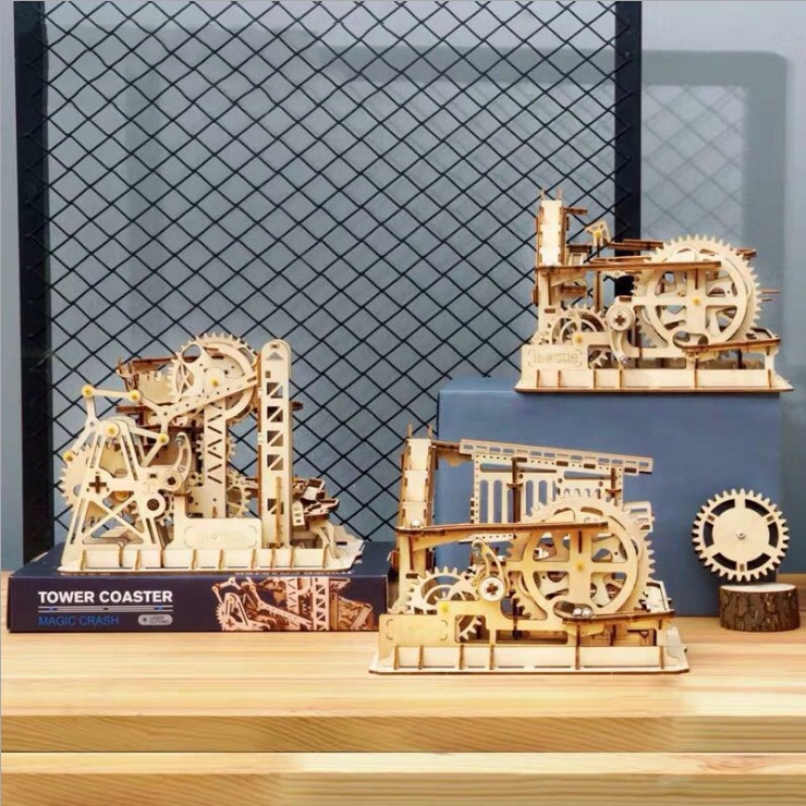 Mô hình gỗ 3D Lắp ráp Cơ động học Robotime Marble Run LG501 - LG504
