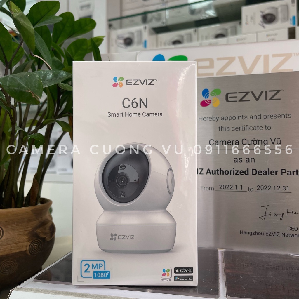 Camera Wifi Ezviz C6N 1080P 2MP / 2K 4MP Xoay 360, có đàm thoại (Hàng chính hãng/ Ảnh thật)