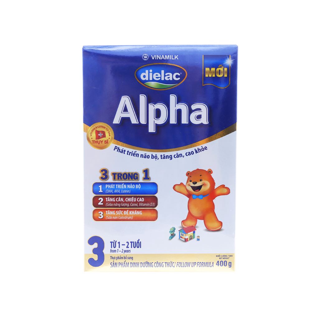 (hsd 2023)Sữa bột Dielac Alpha 3 hộp 400g