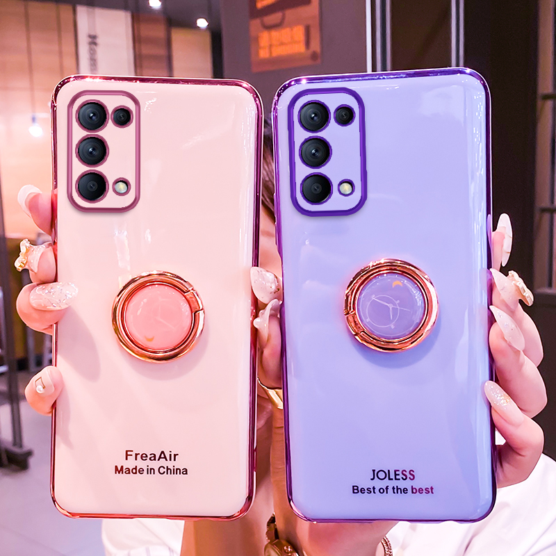 Ốp điện thoại mềm có nhẫn đeo từ tính cho OPPO Reno 5 Pro 5G Reno5 Pro+ Reno5 4G