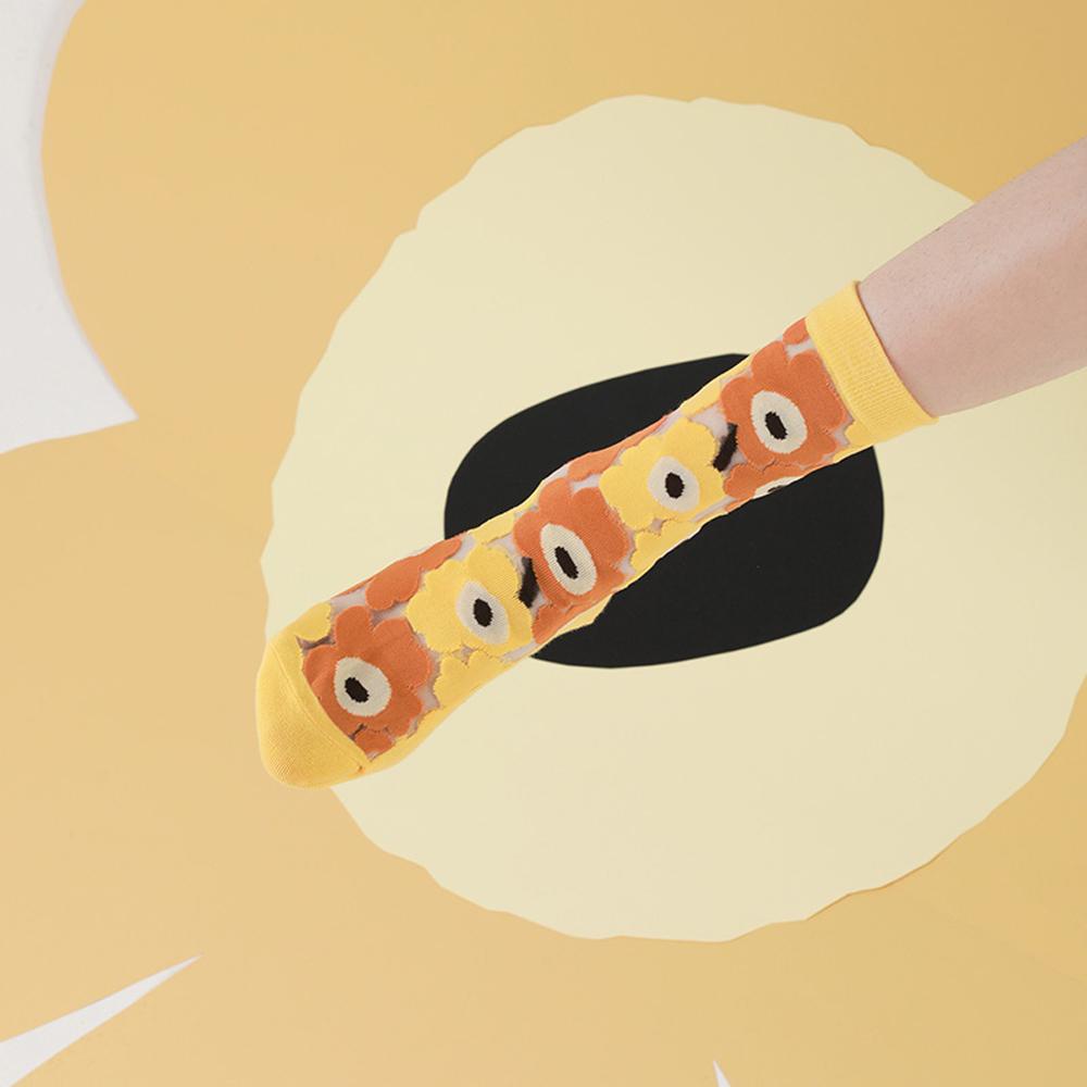 NICKOLAS Vớ Siêu Mỏng Họa Tiết Hoa Xinh Xắn Thời Trang Mùa Hè Cho Nữ