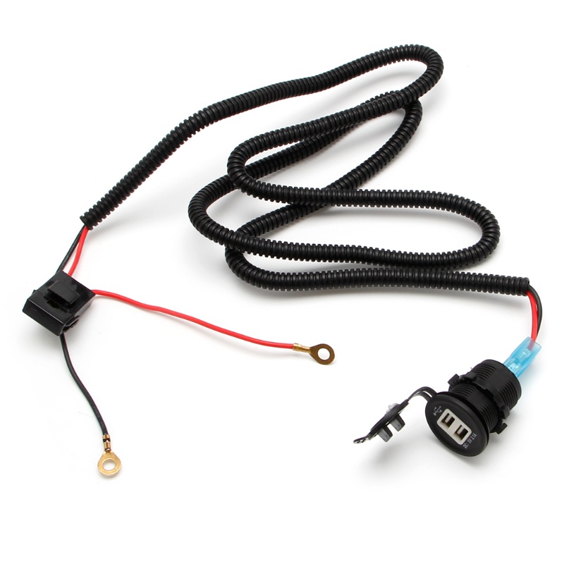 Tẩu Sạc Hai Cổng USB Có Đèn LED 5V 3.1A Cho Xe Hơi