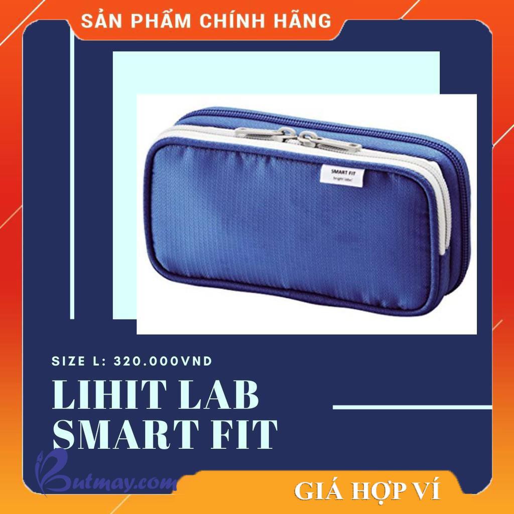 [FRESHIP] Túi vải đựng bút 2 ngăn LIHIT LAB SMART FIT (Nhật Bản) size L [Sao Khue Pens - butmay.com]