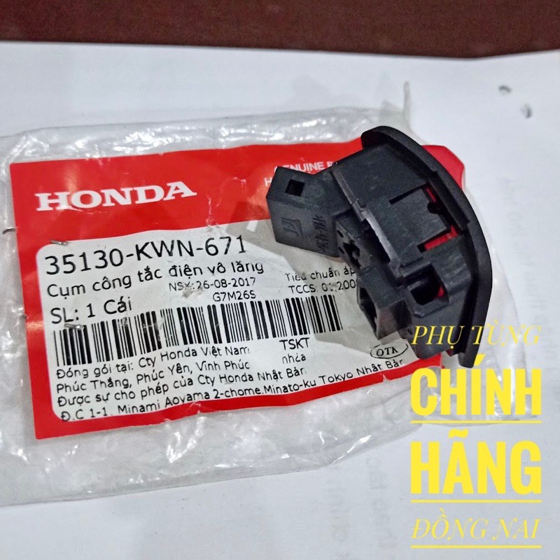 BỘ CÔNG TẮC NGẮT MÁY/CÔNG TẮC ĐIỆN VÔ LĂNG CHÍNH HÃNG HONDA