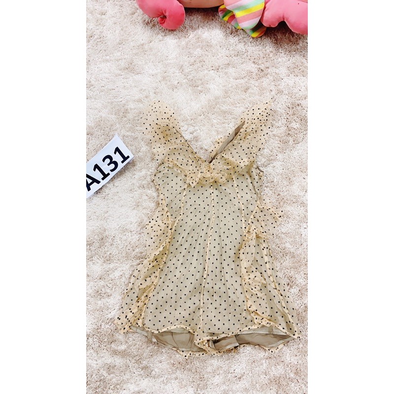 Jumpsuit voan chấm bi nền xám size S~XS.A131