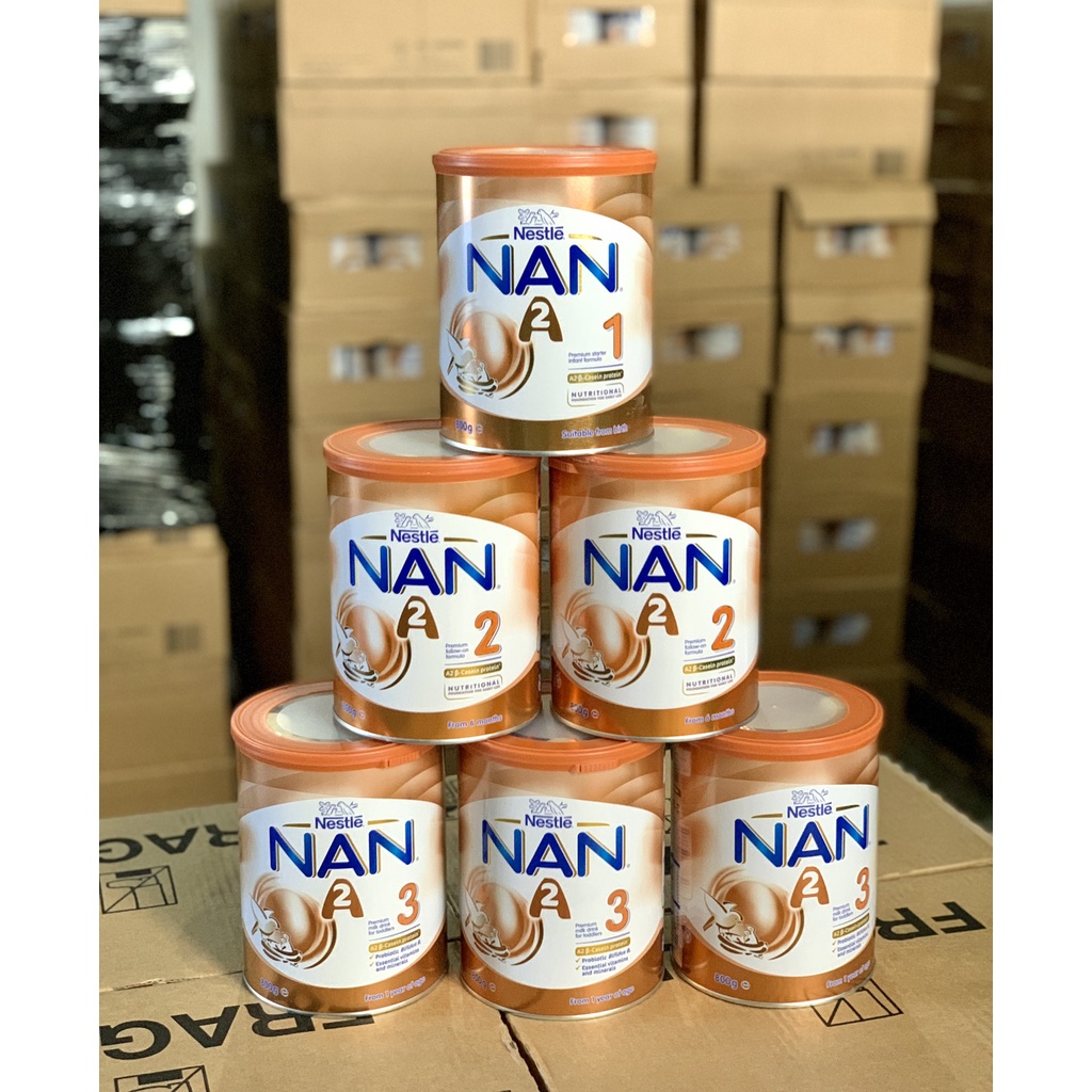 Sữa Nan A2 Úc cho bé - 800gr - đủ số 1-2-3 date xa