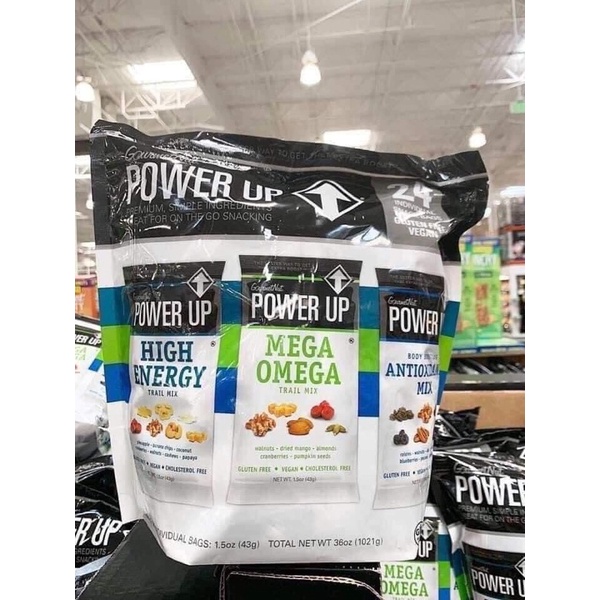 Hạt hỗn hợp MIX  Power Up Variety Pack 1,021kg gồm 24 gói nhỏ Date 5/23