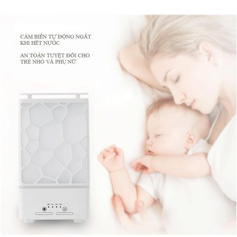 Máy Phun Sương Xông Tinh Dầu Tạo Ẩm Làm Mát Hình Lập Phương