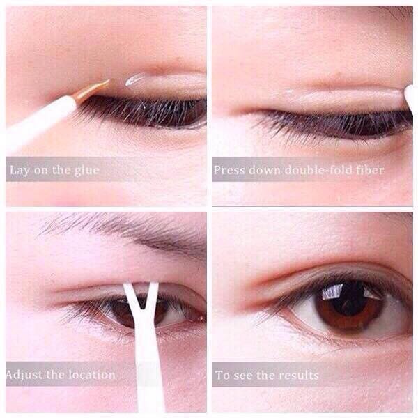 Cuộn 440 Cái Kích Mí Vân Lưới Tặng Kèm Que Chữ Y Kích Mí, Miếng Dán Kích Mí, Cuộc Kích Mí