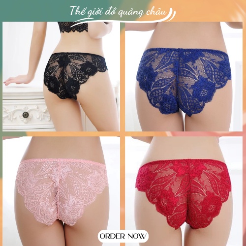 Quần Lót Ren Nữ Viền Sexy Siêu Mỏng Xuyên Thấu Quyến Rũ (217)