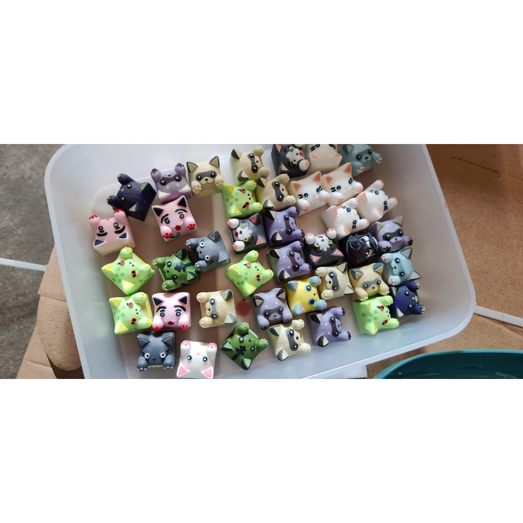 Artisan keycap Cat keycap Bàn Phím Cơ Làm Bằng Nhựa Tùy Chỉnh Được Cá Nhân Hóa