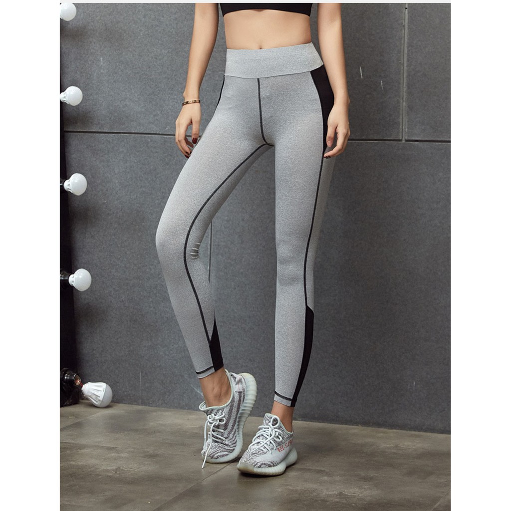 Quần tập gym yoga cạp cao legging co dãn 4 chiều angle link ad2606 Sportslink