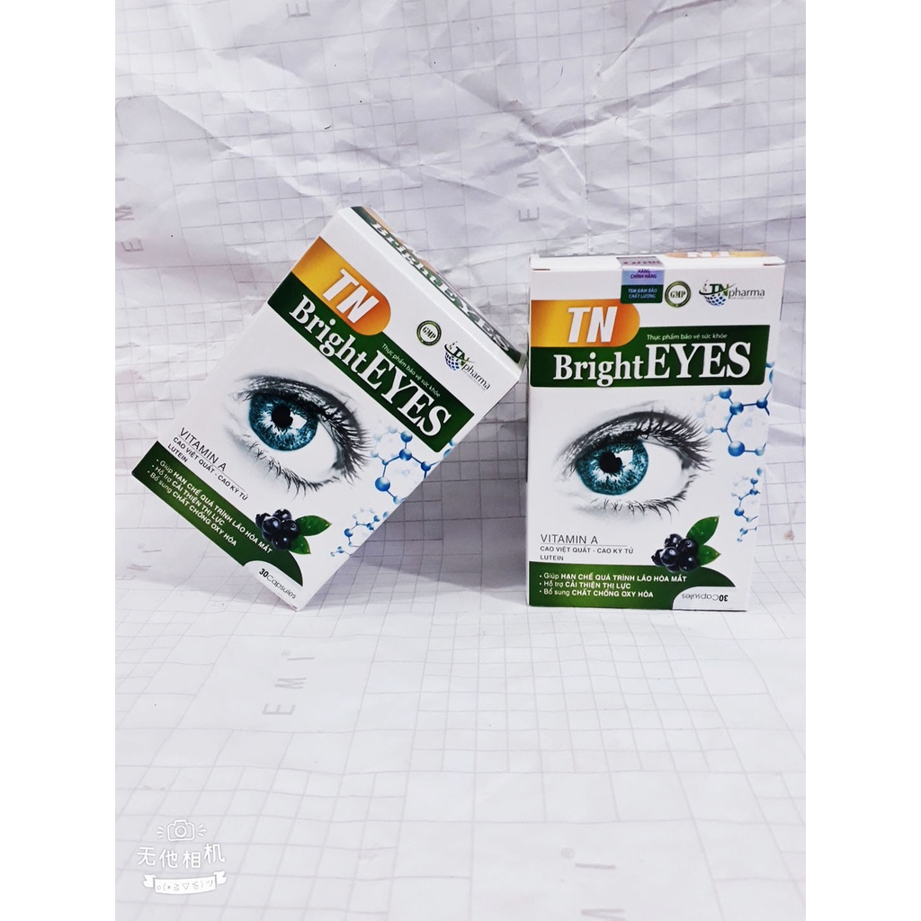 Viên bổ mắt TN BrightEYES, cải thiện thị lực, giảm mỏi mắt, mờ mắt, khô mắt, quáng gà, chảy nước mắt, giảm lão hóa mắt