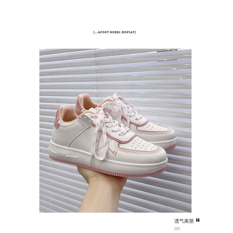 Giày thể thao nữ air force 1 custom màu xanh / hồng, Giày sneaker nữ AF1 hàng Trung chuẩn đẹp Hot 2021 | BigBuy360 - bigbuy360.vn