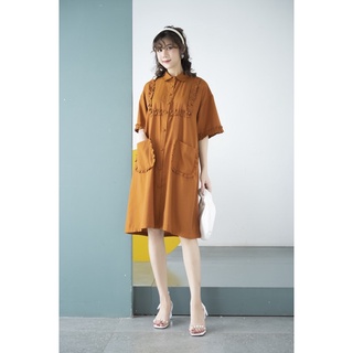Đầm suông viền bèo