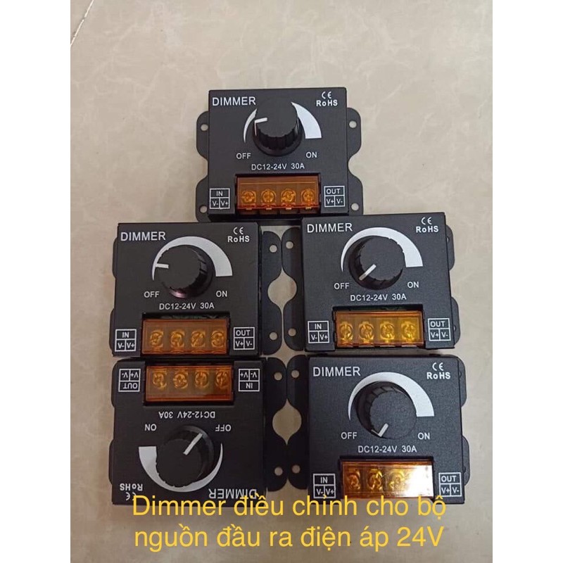 Dimmer cho đèn Led từ 12Vdc-24Vdc |Điều chỉnh đèn led dây nguồn ra 12v đến 24v|