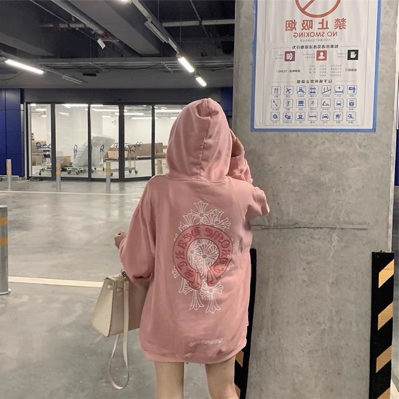 ÁO HOODIE CHROME HỒNG