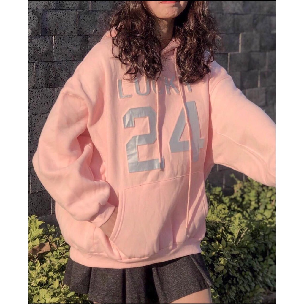 [FREESHIP 50K] Áo Hoodie Nỉ in số 24 Phản Quang Tay Bồng samsam4896 | BigBuy360 - bigbuy360.vn