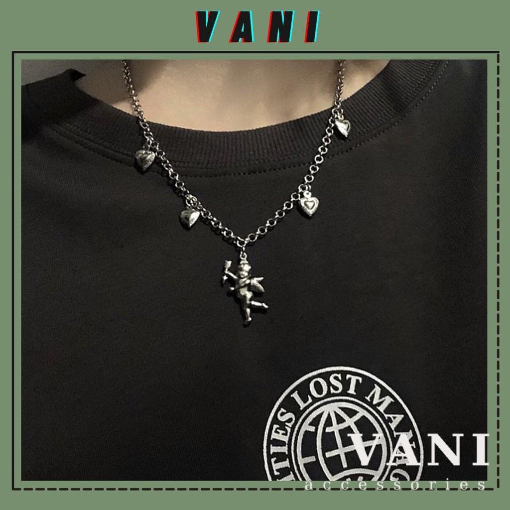 Dây Chuyền, Vòng Cổ Hình Thần Cupid Trái Tim Unisex - Vani Store [TS000524-O95]