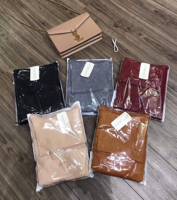 [ Ảnh thật ] Váy body tay dài cổ lọ ( cổ cao 15 phân ) | BigBuy360 - bigbuy360.vn