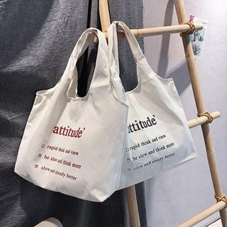 Túi Tote vải Attitude