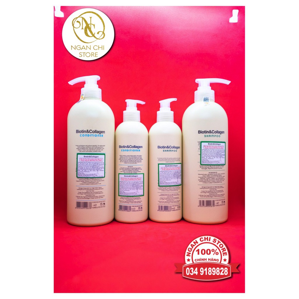 🛑FreeShip🛑Cặp Dầu Gội Xả Biotin Collagen Trắng | Giảm Rụng Tóc,Phục Hồi Tóc Khô Xơ, Hư Tổn ⚜️Hàng Chính Hãng⚜️ | BigBuy360 - bigbuy360.vn