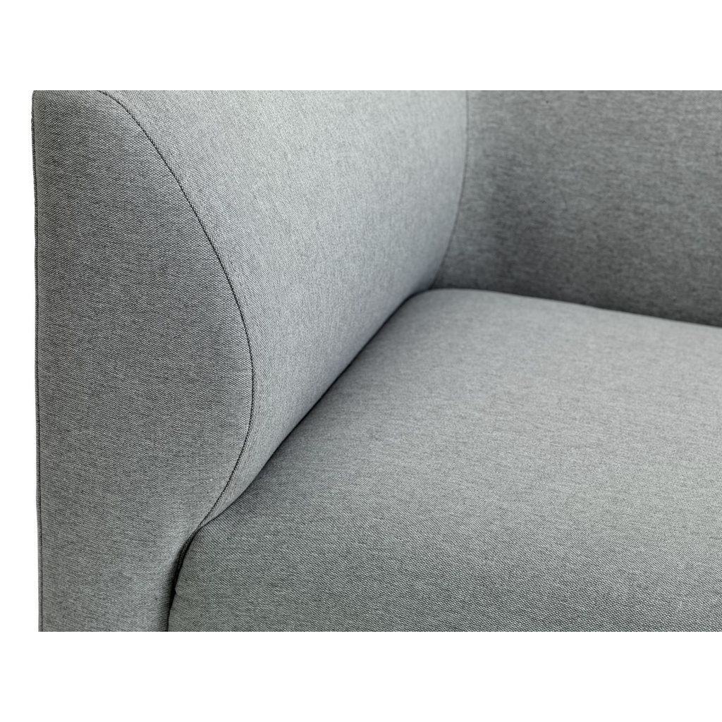 Sofa 3s | JYSK Kare | bọc vải polyester | 2 màu | chân kim loại sơn đen | R185xS76xC74cm